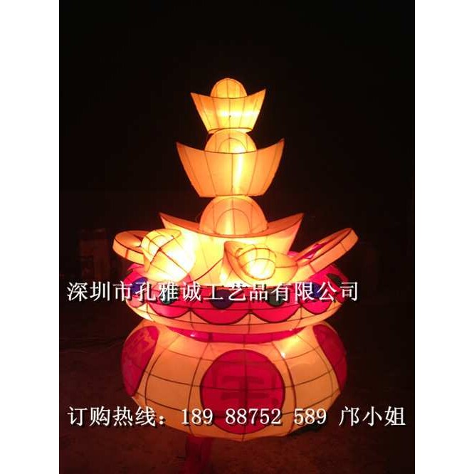 聚宝盆花灯 春节元宵大型花灯 十二生肖灯组 彩车 彩船 马年花灯