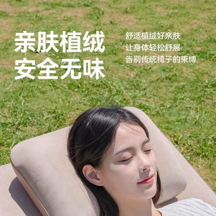 自动充气沙发新款户外沙发懒人充气式躺椅全套装充气床垫野外露营