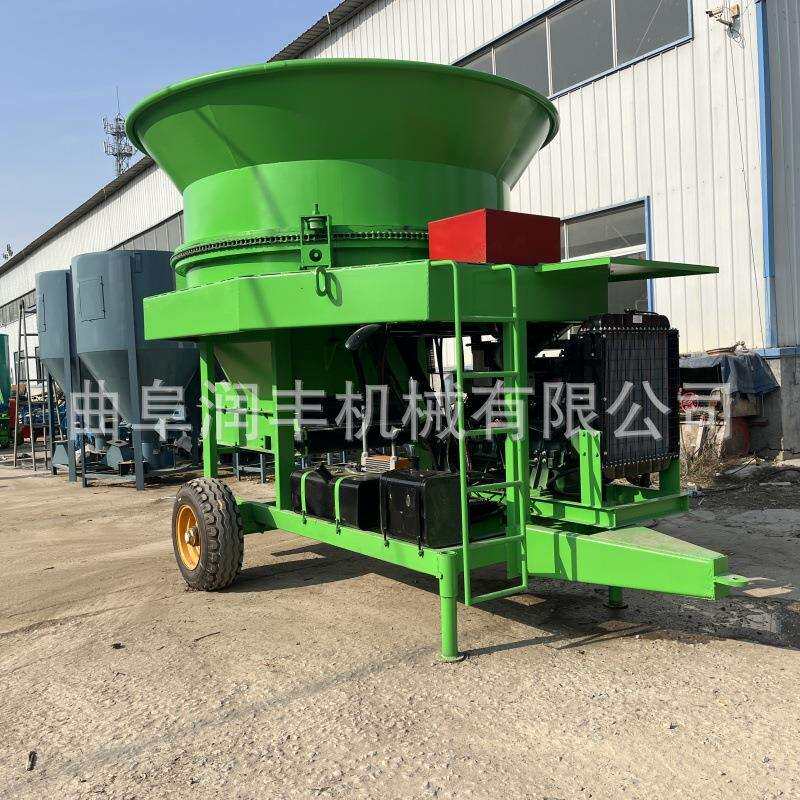 6105型柴油圆盘粉草机成捆稻草饲草揉搓机全株玉米切断粉碎机