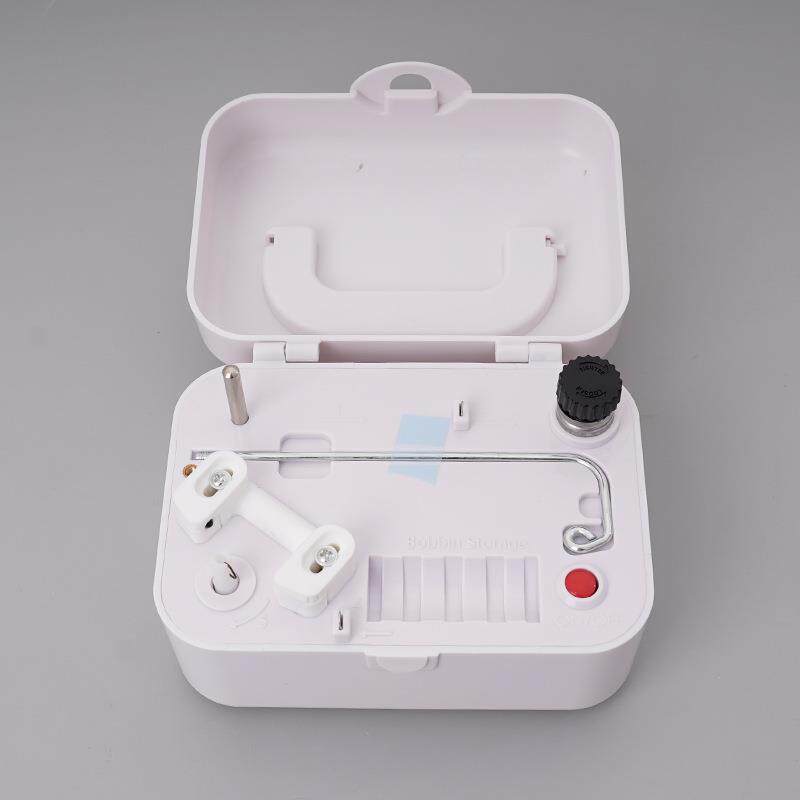 新款家用电动绕线器小型白色缝纫线梭芯绕线器绕小线轴绕线机