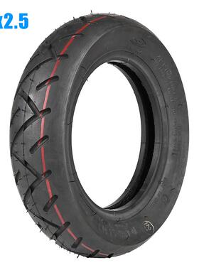 电动滑板车配件轮胎充气外胎10寸规格10*2.5公路黑色红线CST