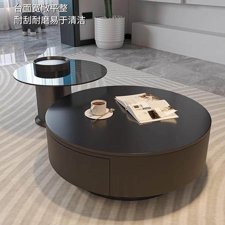 岩板圆形茶几客厅家用轻奢现代简约大小户型黑色茶桌玻璃意式极简,玩具/童车/益智/积木/模型,毛绒/玩偶/公仔/布艺类玩具,淘宝优惠券,粉丝福利购,淘宝优惠卷