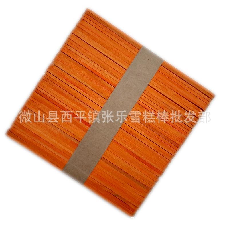 雪糕棒彩色直边114*10*2mm冰棍棒 木棒手工模型材料一万支装