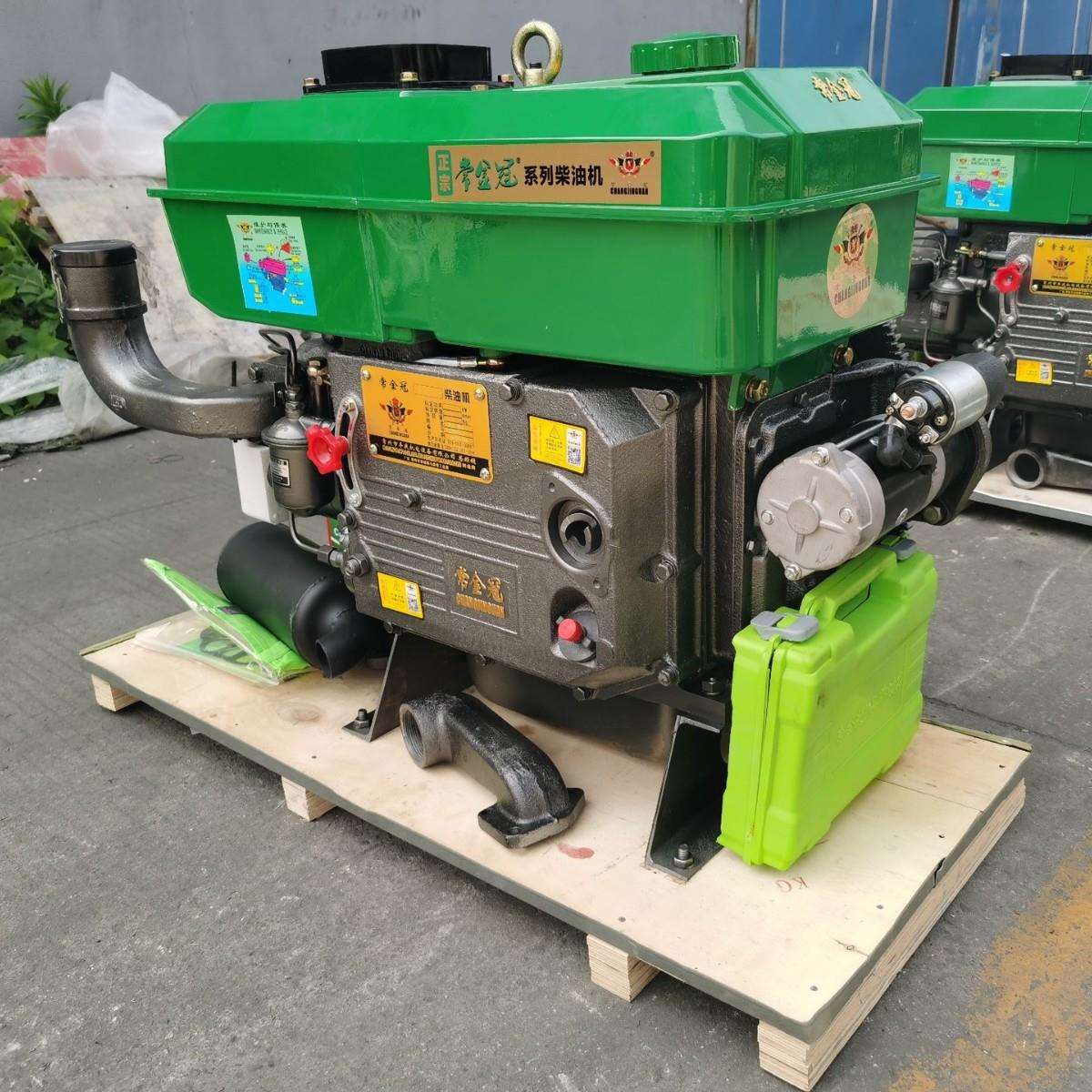 常金冠CJG22GE 22马力手摇/电启动单缸水冷柴油机 动力强劲噪音小