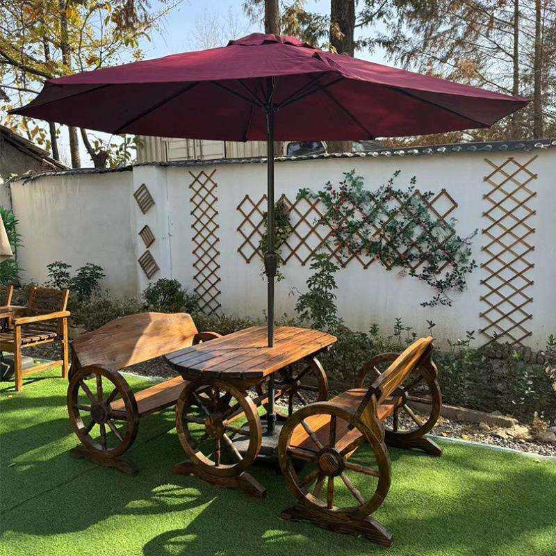 碳化防腐实木桌椅套件户外庭院休闲花园阳台露天组合复古茶餐桌凳,模玩/动漫/周边/娃圈三坑/桌游,模型制作工具/辅料耗材,淘宝优惠券,粉丝福利购,淘宝优惠卷