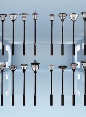 庭院灯LED路灯户外3米3.5米4米小区路灯杆高杆灯公园景观灯 防水