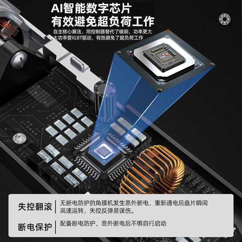 赣星交流无刷汽车抛光机 DA机，偏心抛光机 工业级 调速 打蜡封釉