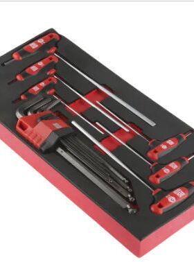 RS PRO L，T形内六角扳手套装, 公制,15件套,1.5→10, 2→6mm规格