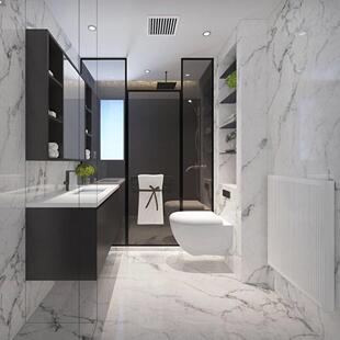 北京厂家全屋定制实木多层板柜体肤感烤漆门板岩石板台面浴室柜