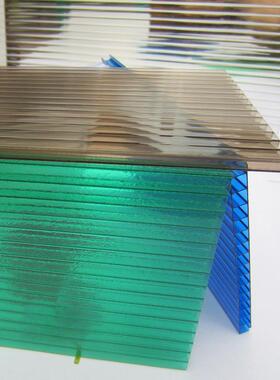 pc阳光板厂家8mmPC阳光板透光双层阳光板颜色多种可选