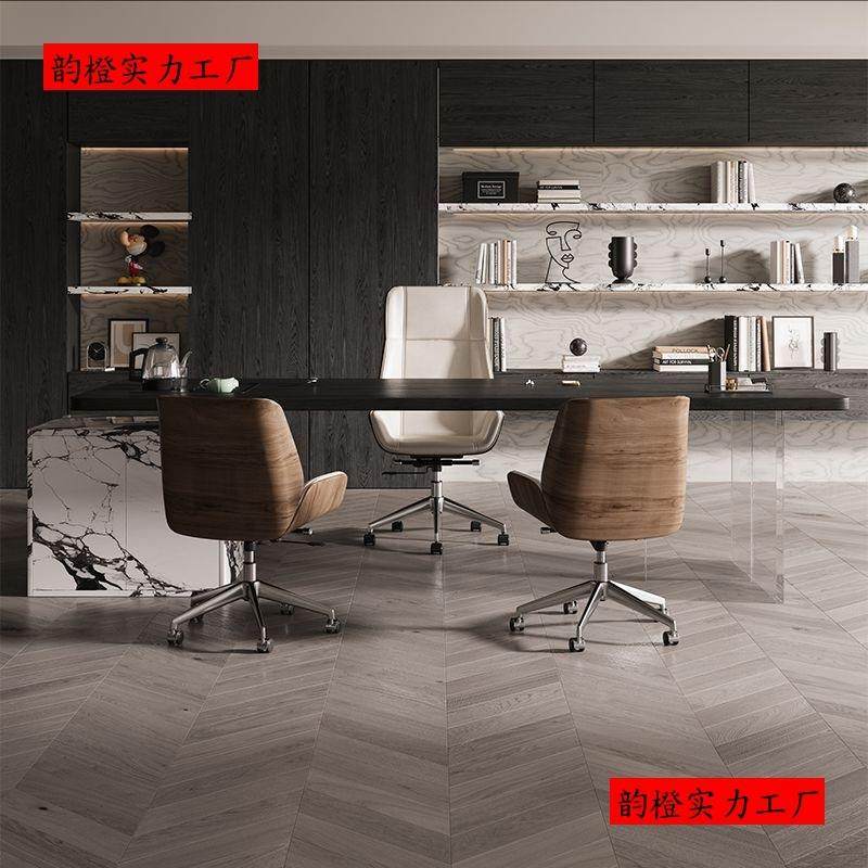 现代简约实木大板老板办公电脑桌商务小型女士单人轻奢创意大班台