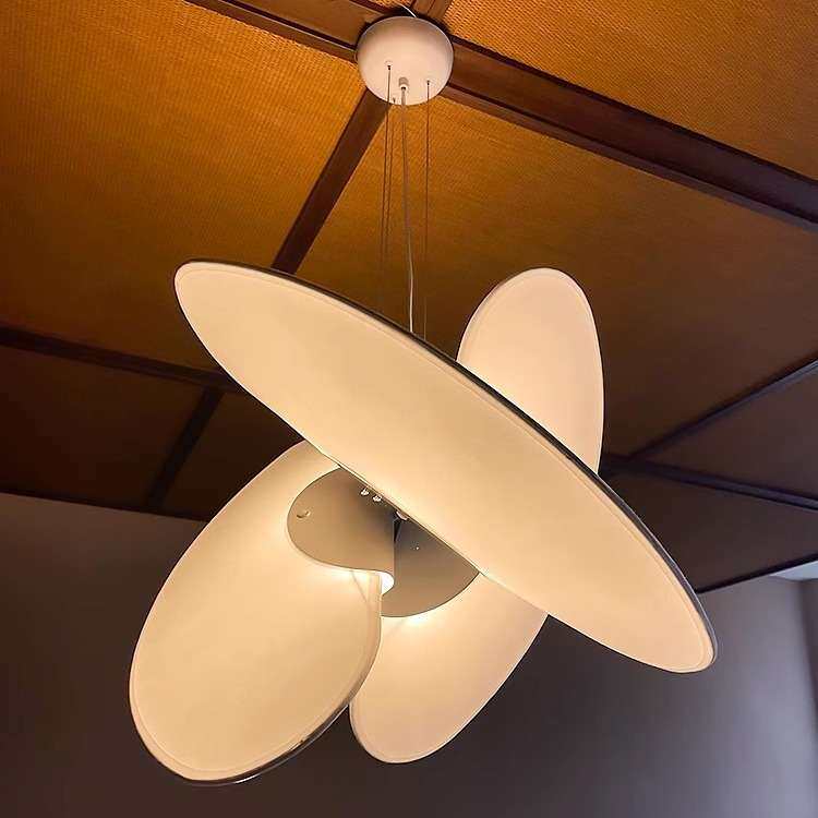 北欧创意挑高客厅吊灯设计师餐厅吊灯loft民宿复式楼楼梯蚕丝灯具