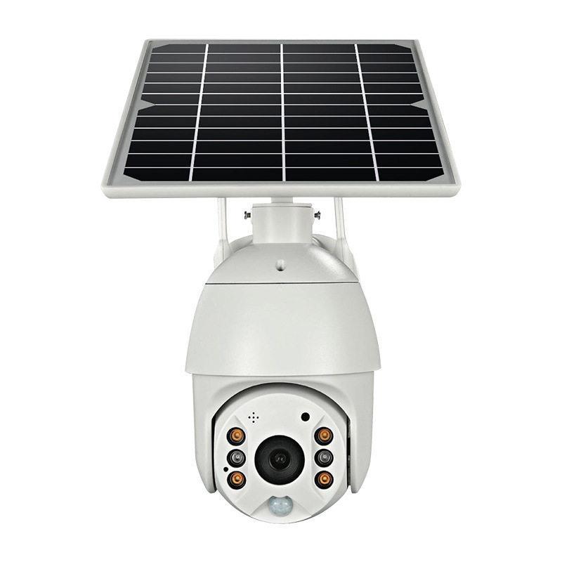 4G无线太阳能60度球机清夜视户外1080P云台摄像机监控摄像头
