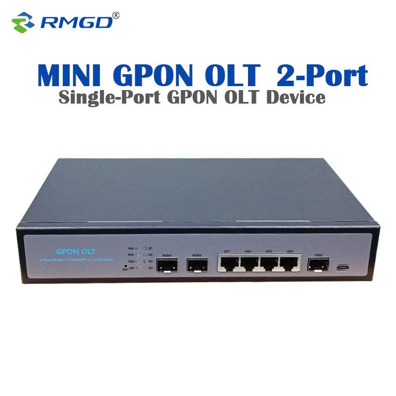 MINISinglePortGPONOLT2PORTFTTH2端口盒式OLT终端设备