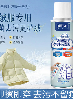 【下单立减50】洗羽绒服清洗剂免水洗清洁神器干洗剂免洗专用WB