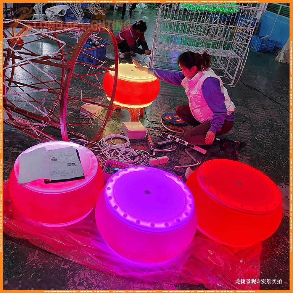 直径60CM互动鼓 全彩互动互动生命树 LED互动生命树厂家造型灯
