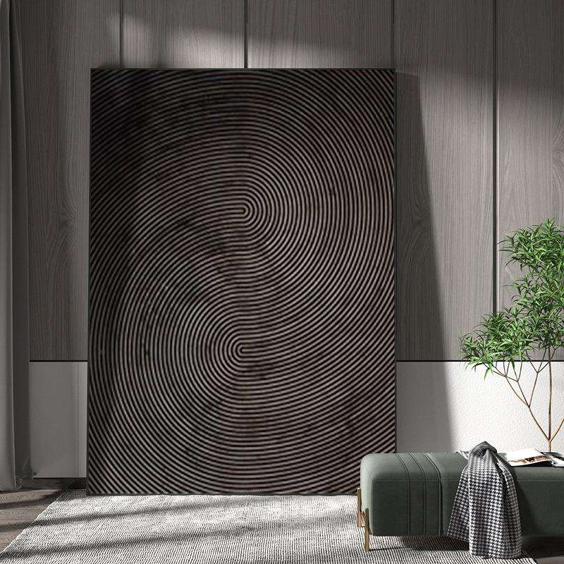 手绘油画客厅《守望者》抽象装饰画玄关挂画现代简约手工画立体画