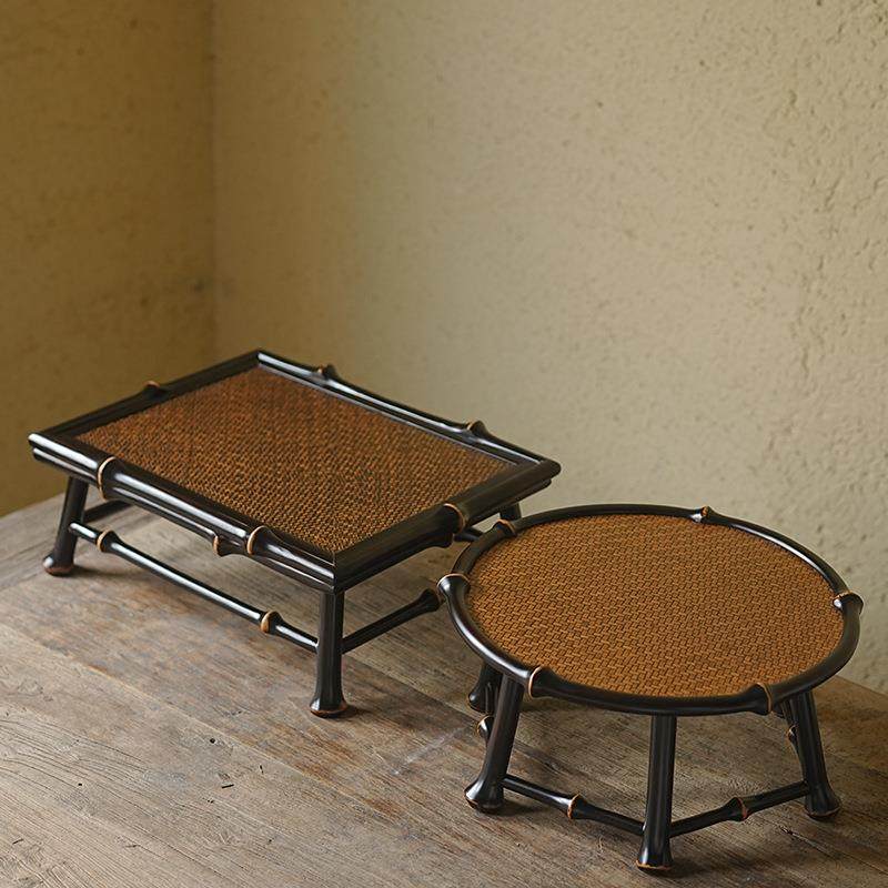 手工中式竹制禅意家用小茶桌飘窗茶几筇竹茶盘矮桌茶台干泡托盘,餐饮具,整套茶具,淘宝优惠券,粉丝福利购,淘宝优惠卷