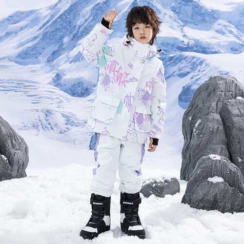 儿童滑雪服男童女童套装冬季户外防泼水保暖加厚单板双板滑雪服