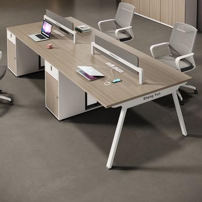 办公桌椅组合简约现代文员办公桌员工位4人位2双四办公室工位家具