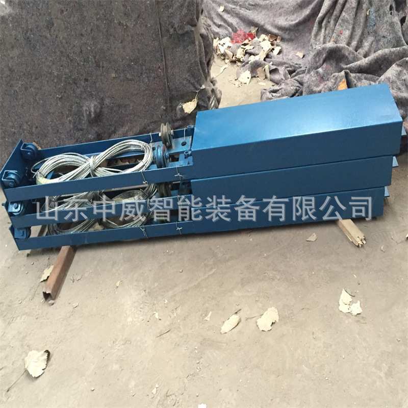 带钢丝绳风门机械闭锁装置配有滑轮推动灵活矿用风门机械闭锁装置