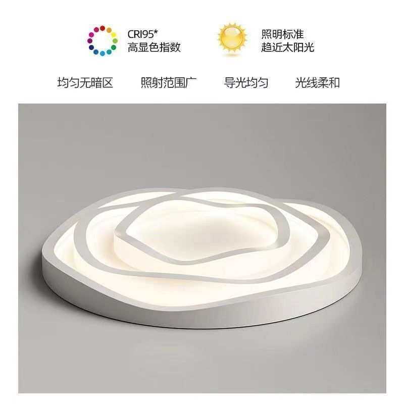 新款LED客厅灯创意造型玫瑰花卧室灯书房灯现代简约儿童房吸顶灯