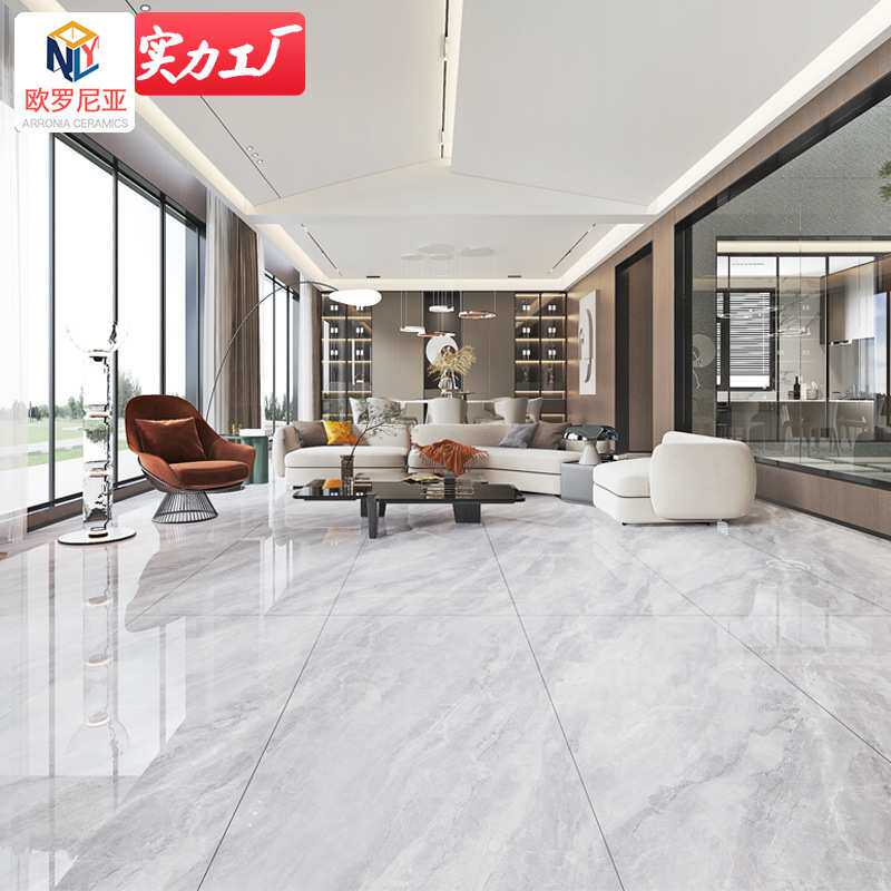 轻奢风地板砖 佛山瓷砖750x1500通体大理石客厅餐厅别墅通铺
