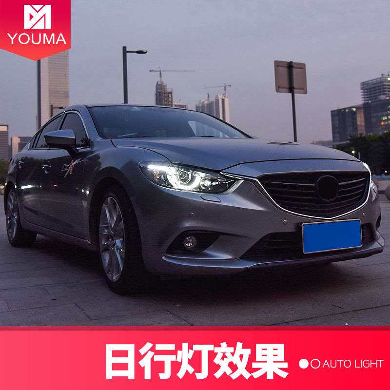专用于阿特兹大灯总成改装LED大灯高配勺子款LED日行灯透镜氙气灯