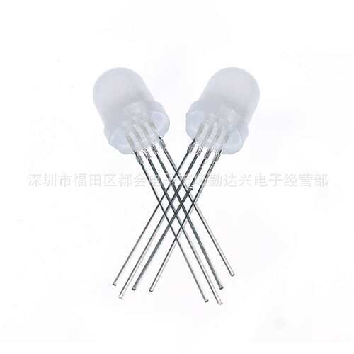 f8雾状8mm红普绿红翠绿红黄双色指示灯发光二极管led灯珠