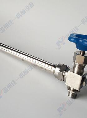 X29W不锈钢单接口外螺纹L型玻璃管油位计 L型玻璃管液位计 水位计