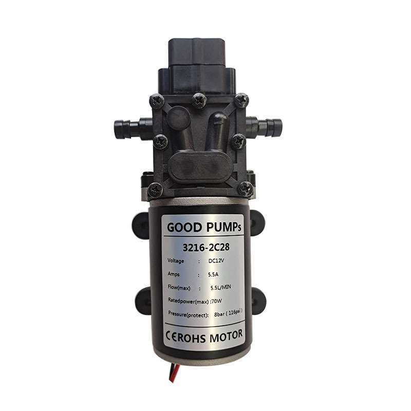 12V18V24V48V70W压力开关智能隔膜泵洗扫地机高压清洗水泵
