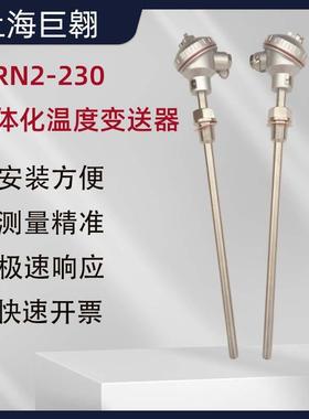 WRN2-230一体化温度变送器水泥厂硫化厂沸腾炉工业专用探头测温棒