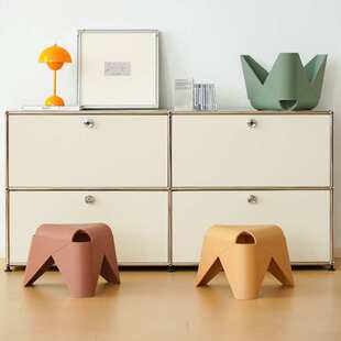 家用矮凳北欧宝宝塑料板凳浴室客厅加厚防滑创意可爱儿童小凳子