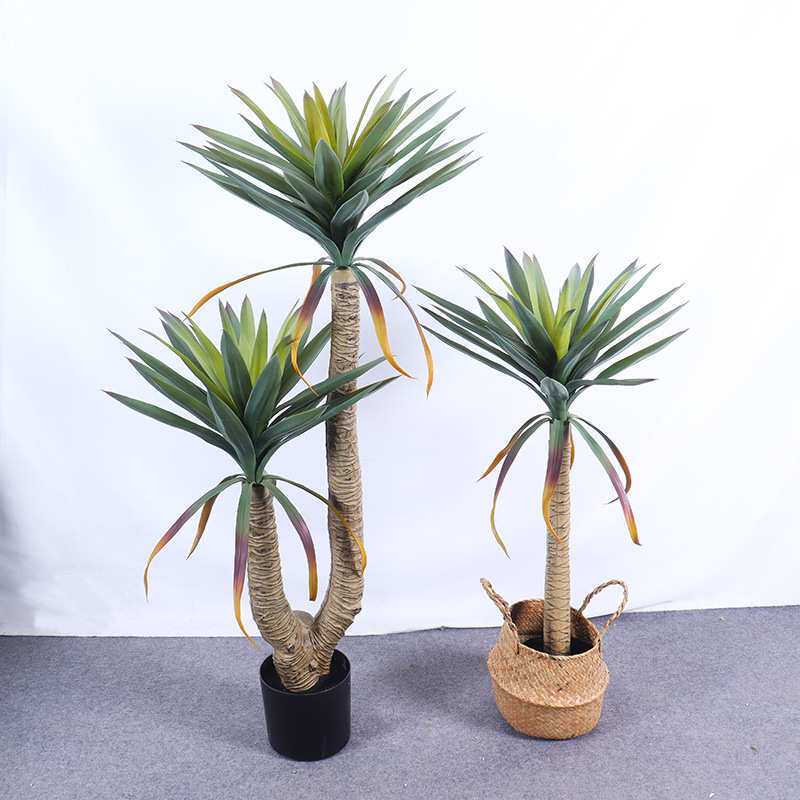 仿生植物剑麻树盆栽北欧风家居仿真绿植剑兰落地装饰假荷兰铁树
