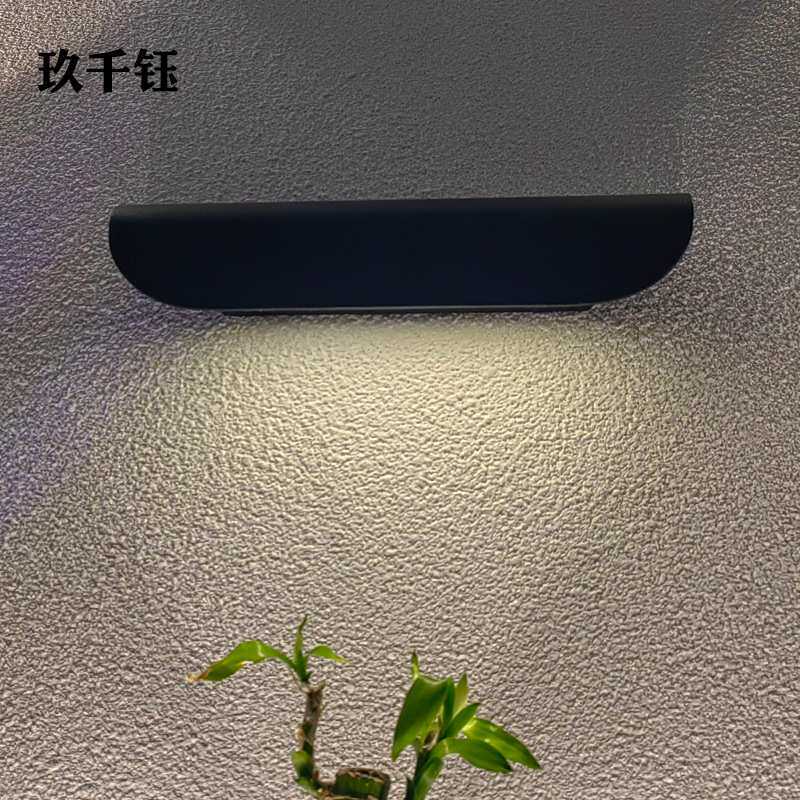 户外壁灯led防水镜前灯庭院外墙阳台玄关室外铝材灯射灯壁挂式