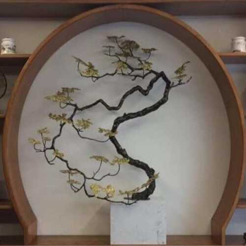定制不锈钢金属铁艺树园林景观酒店售楼部摆件创意美陈雕塑装饰品