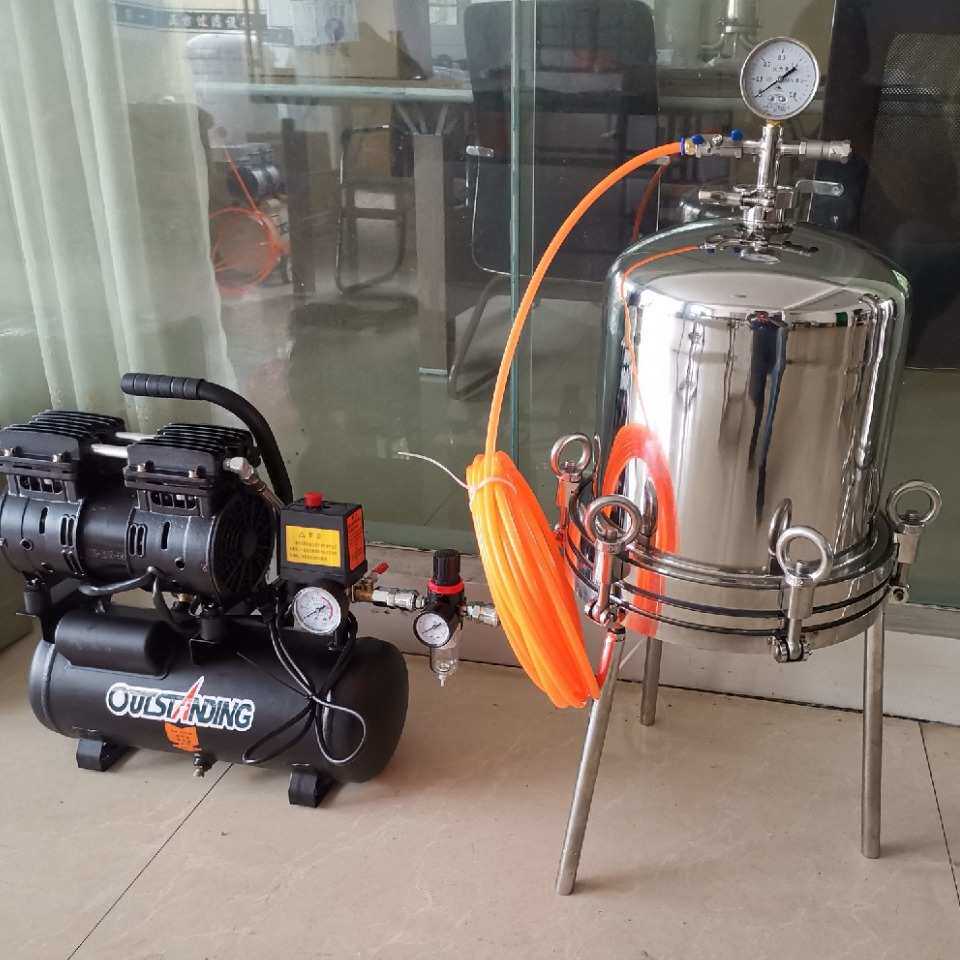 不锈钢正压过滤器 微孔膜筒式过滤器 实验室膜用小过滤器