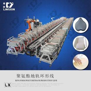 聚氨酯地轨式 环形线生产设备汽车座椅坐垫腰靠聚氨酯发泡机械设备