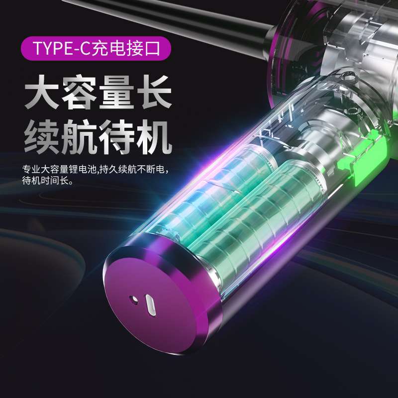 车载吸尘器带灯款无刷吸吹一体吹尘器大吸力无线手持车用吸尘器