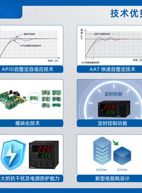 厦门智能温控表温控器PID数显温度表AI-208/518/708/808P仪表