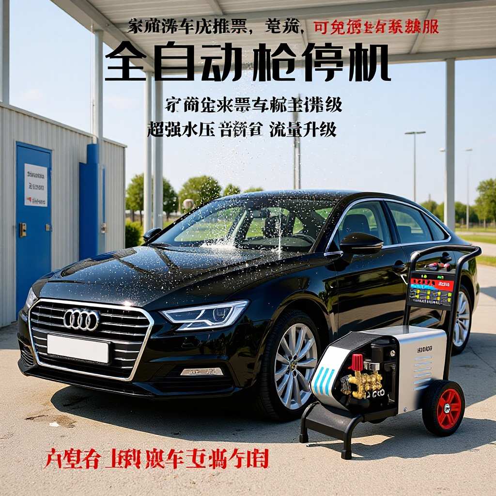 黑猫洗车器高压洗车机全自动家用清洗机220V大功率刷车泵养殖场