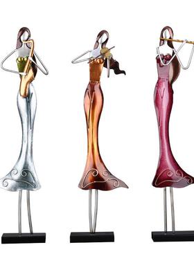 TOOARTS乐队女人抽象摆件 铁艺时尚居家摆件 家居摆设装饰礼品