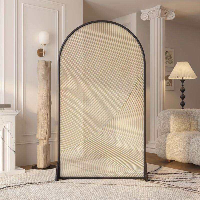 客厅北欧屏风隔断现代简约轻奢家用座屏遮挡实木玄关入户移动卧室