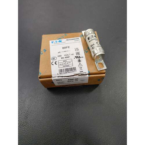 80FE陶瓷管保险丝 80A 690V 巴斯曼BUSSMANN熔断器