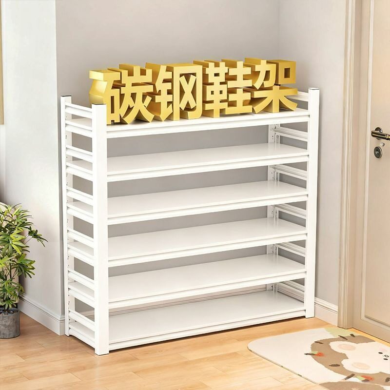 钢制架子多层家用落地鞋子收纳简易铁艺置物架玄关入户鞋架现货