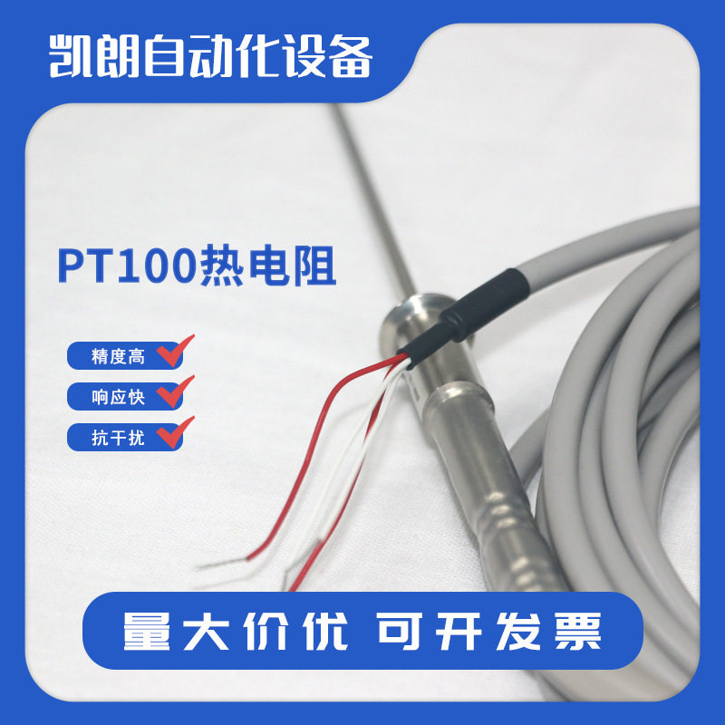 PT100铂热电阻 双芯刺入式温度探头 热电阻传感器 B+B温度探头