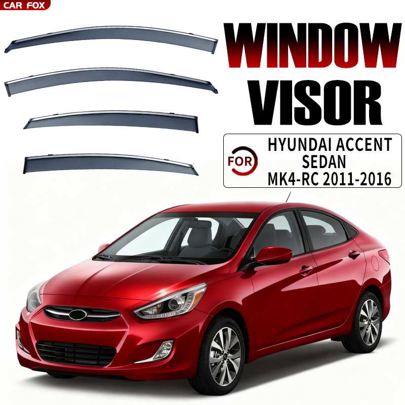 适用于现代雅绅特晴雨挡雨眉Accent Verna Brio Window visor