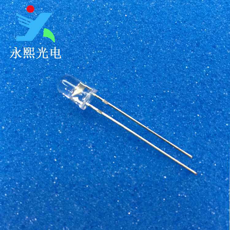 5MM长脚七彩RGB灯珠透明快闪led发光二极管 高亮rgb