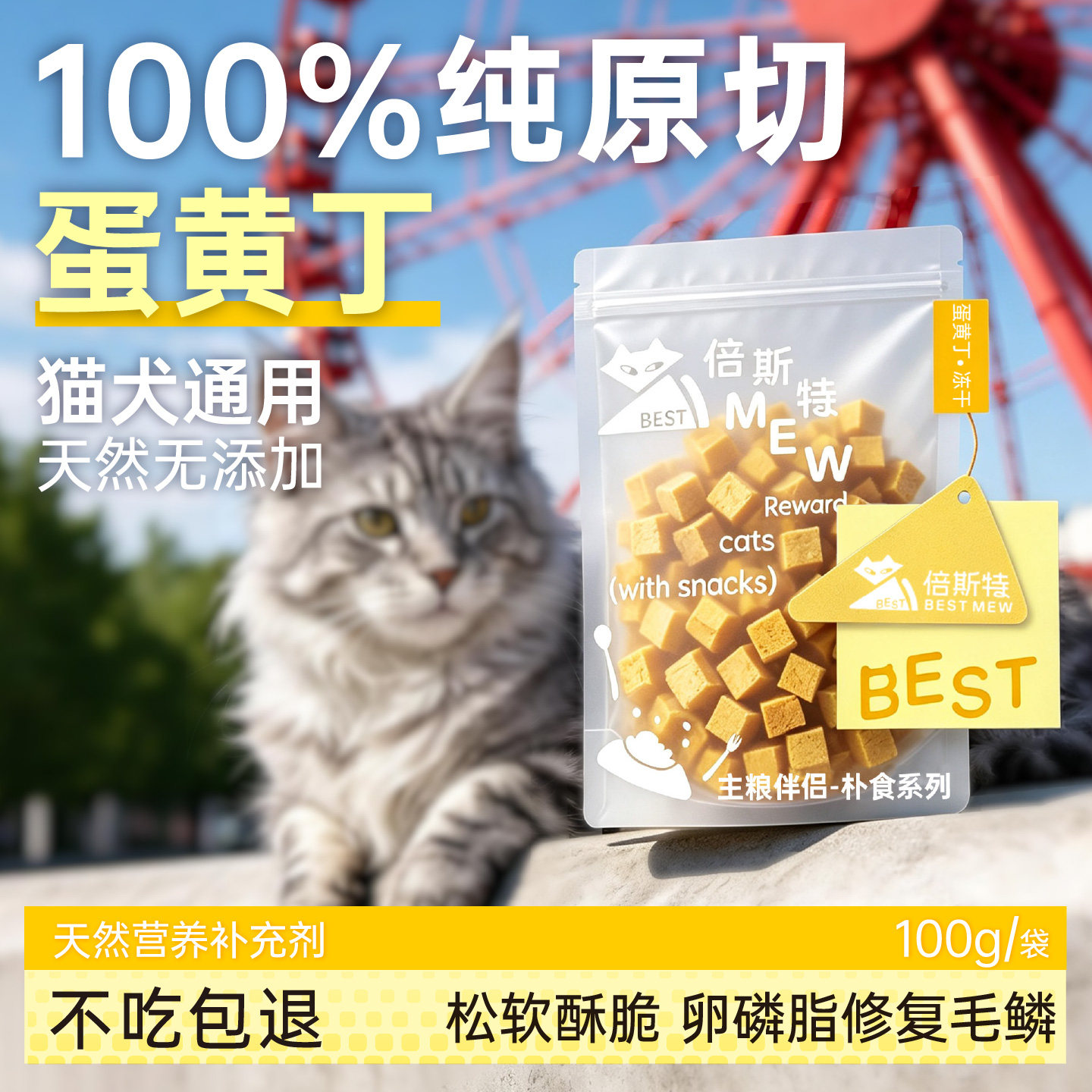 蛋黄冻干主食猫狗通用