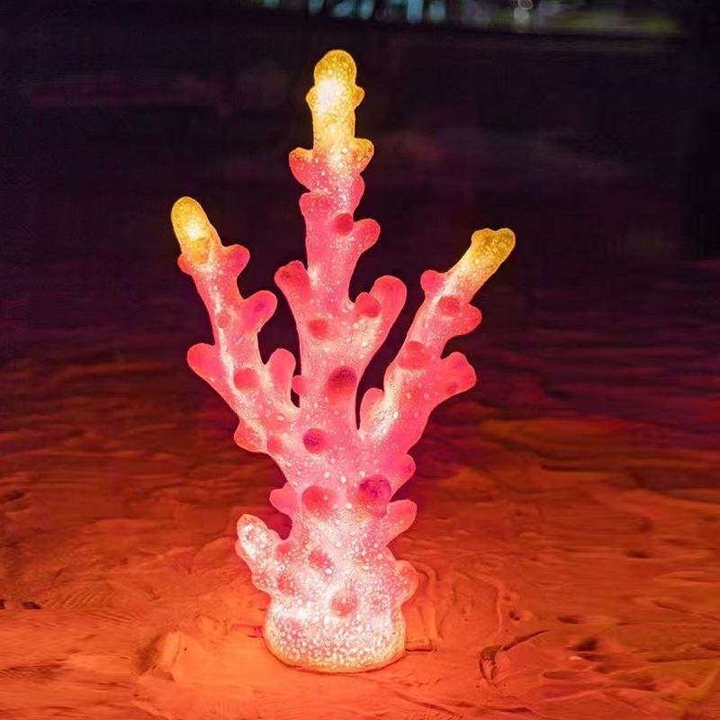户外防水海螺灯珊瑚螃蟹发光灯海底自然树脂海洋风主题装饰灯,家装灯饰光源,道路灯具/智慧路灯/智慧灯杆,淘宝优惠券,粉丝福利购,淘宝优惠卷